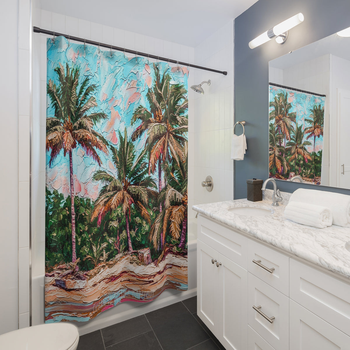 Palm Beach Tropical Shower Curtain