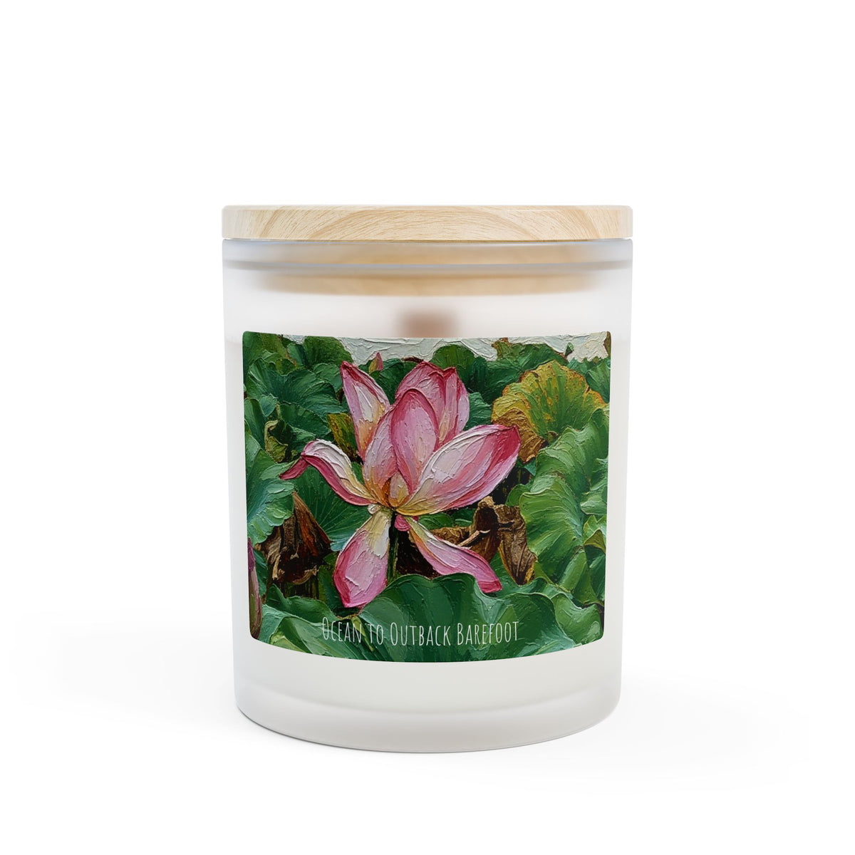 Wetlands Pink Lotus Floral Candle