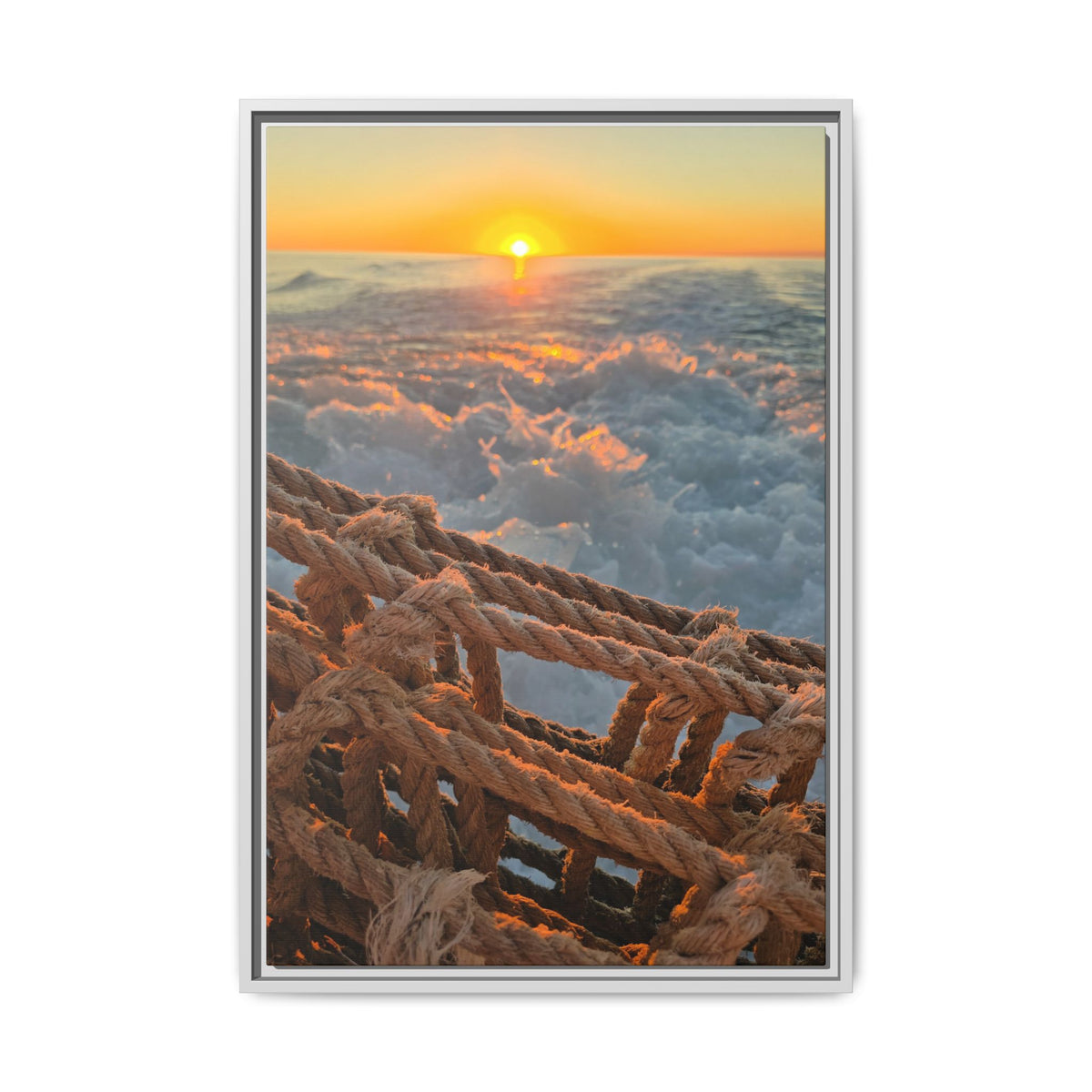 Sunset Above the Waves Canvas