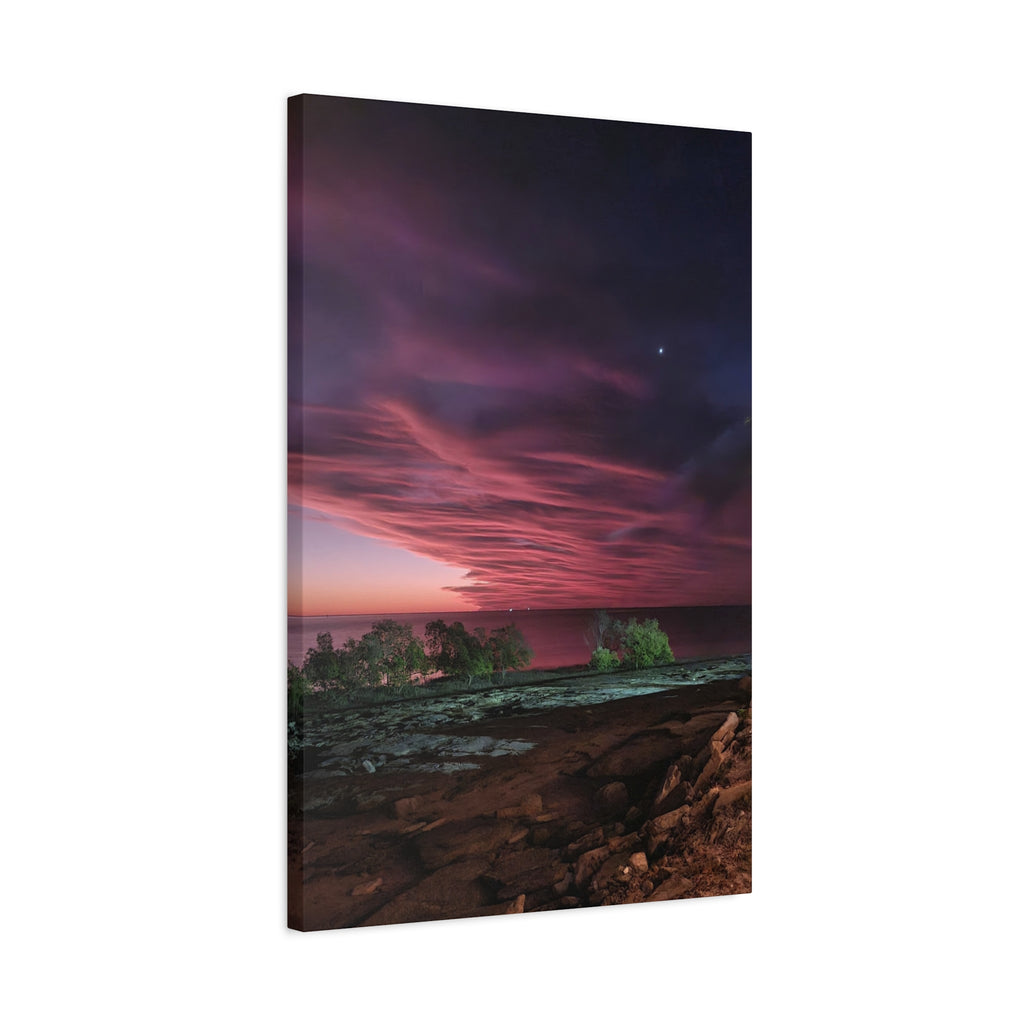 Moody Pink Sunset Canvas