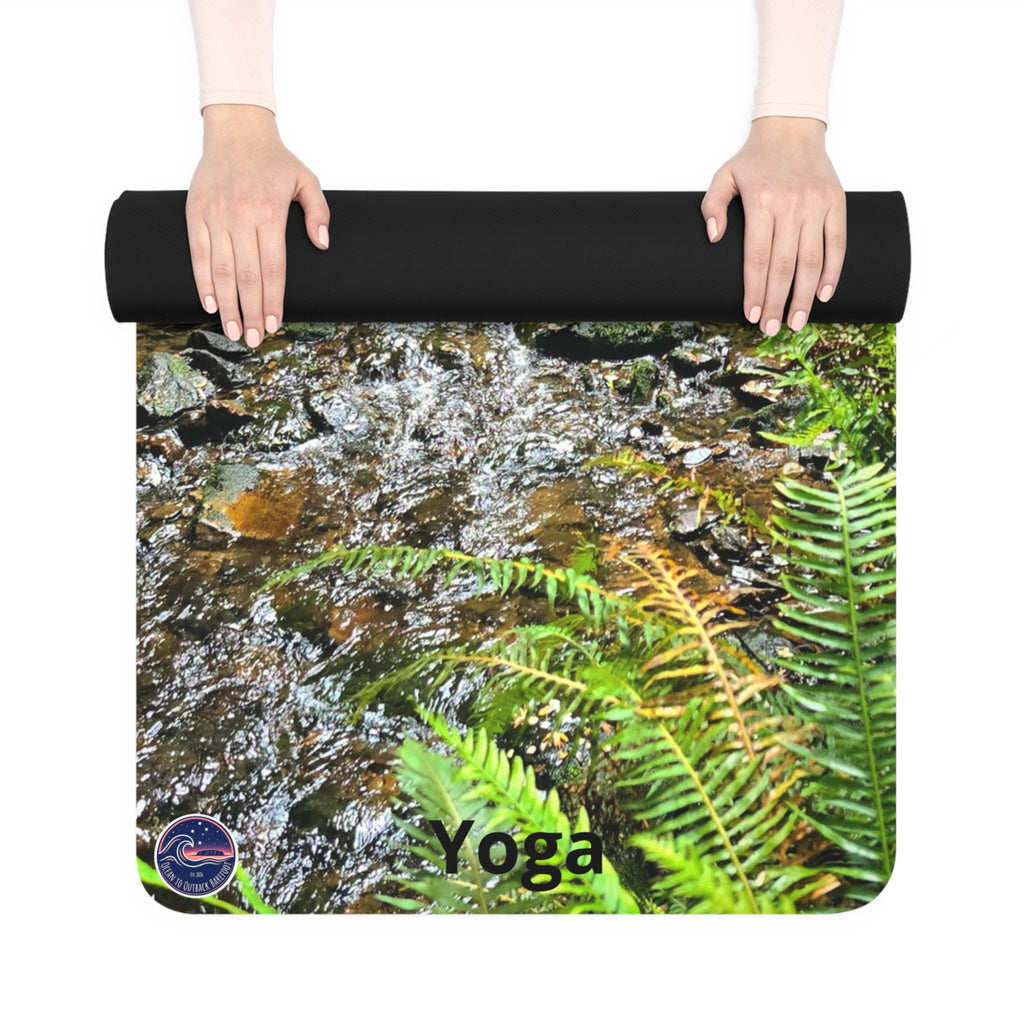 Rainforest Stream Rubber Yoga Mat