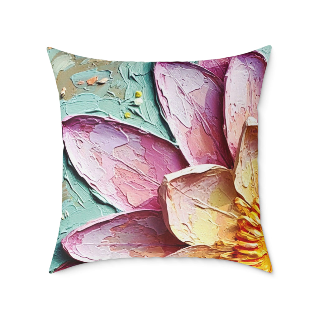 Pink Lotus Throw Cushion