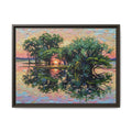 Pandanus Sunset Reflection Canvas