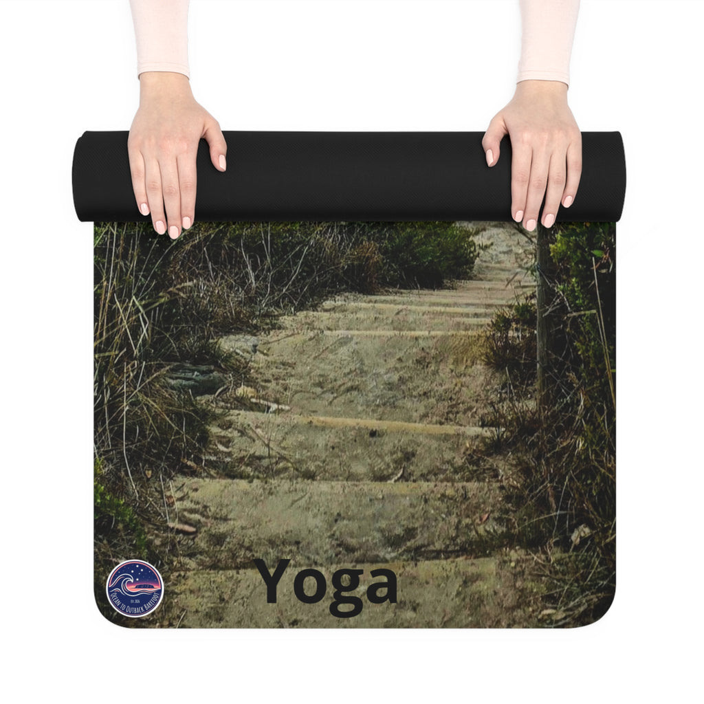 Beach Sunrise Rubber Yoga Mat