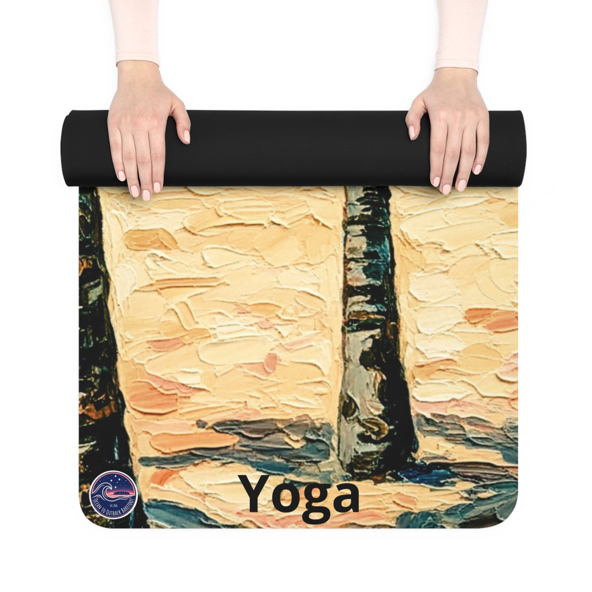 Coastal Palm Beach Rubber Yoga Mat