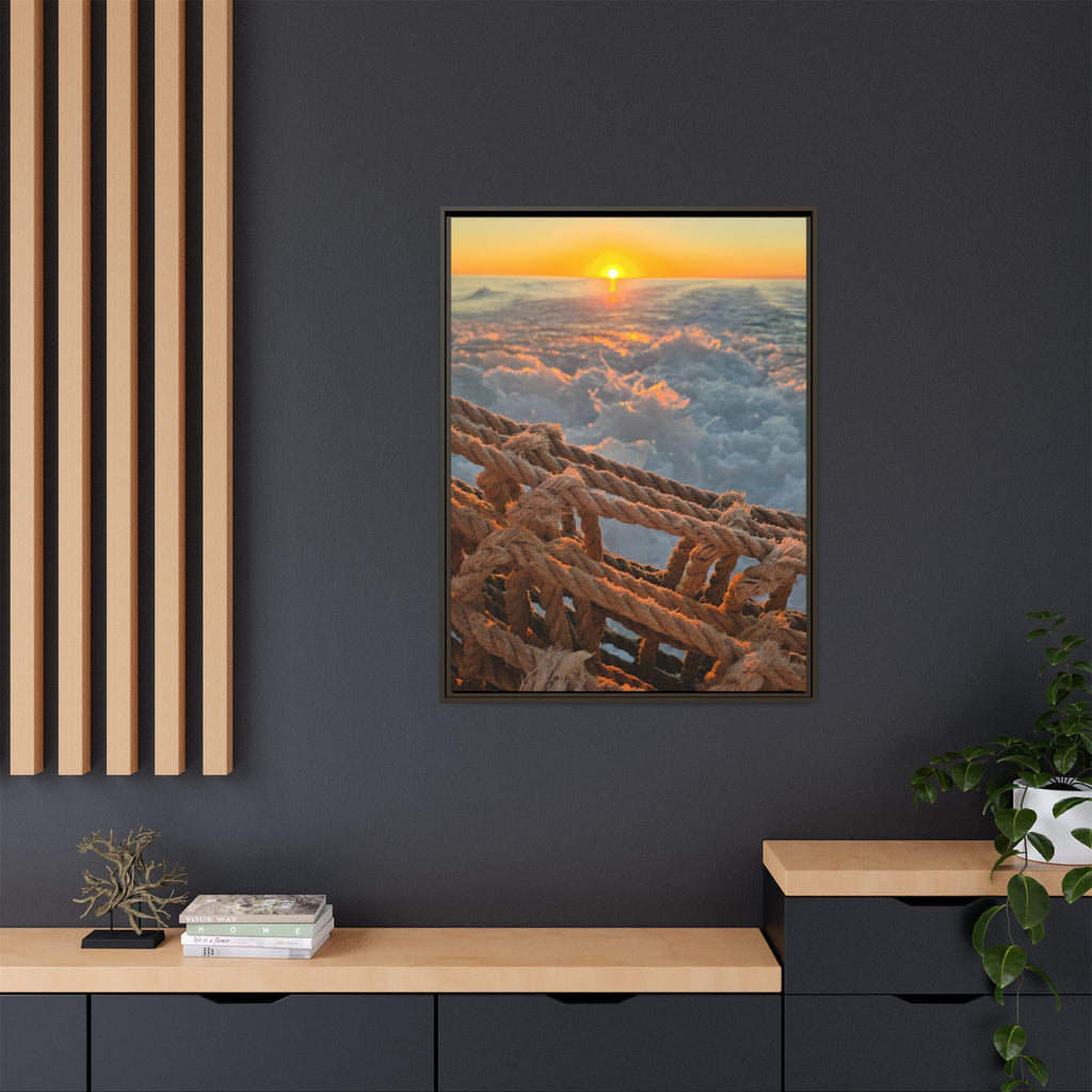 Sunset Above the Waves Canvas