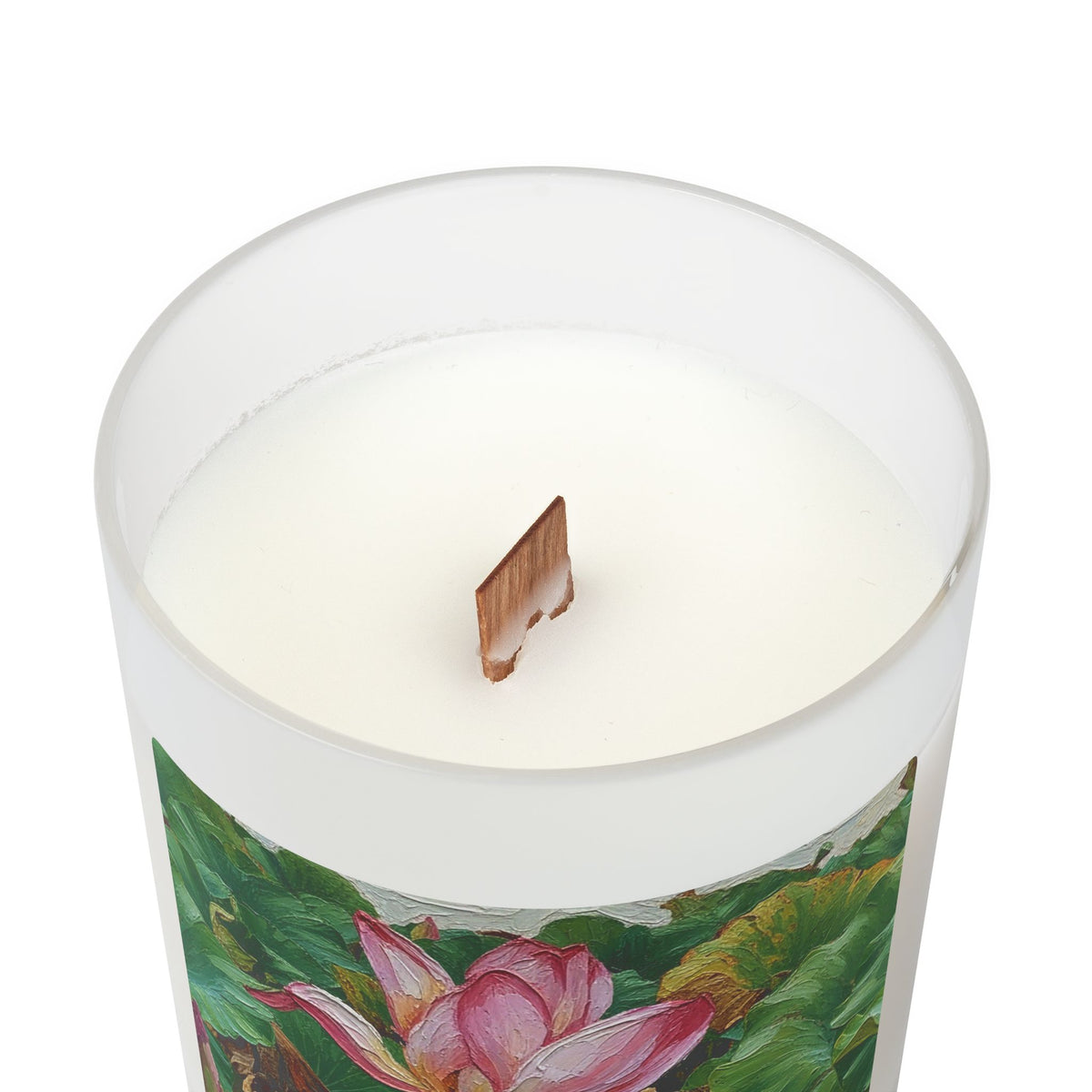 Wetlands Pink Lotus Floral Candle