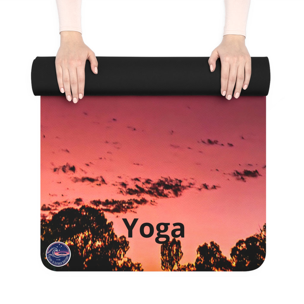 Moon At Dawn Rubber Yoga Mat