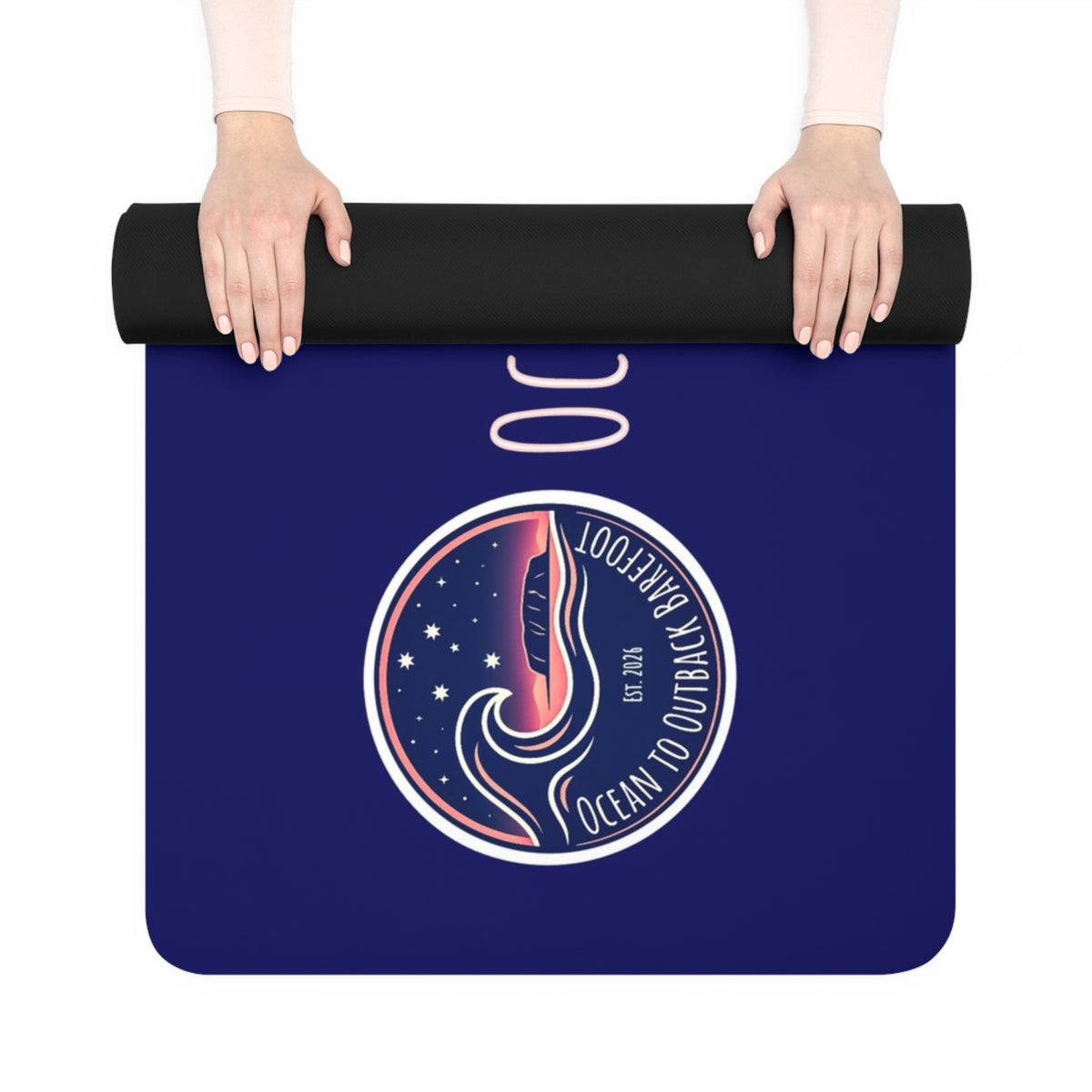 Colour Logo Rubber Yoga Mat