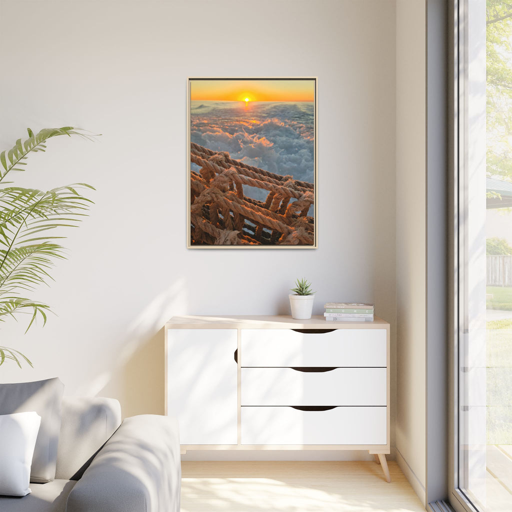 Sunset Above the Waves Canvas