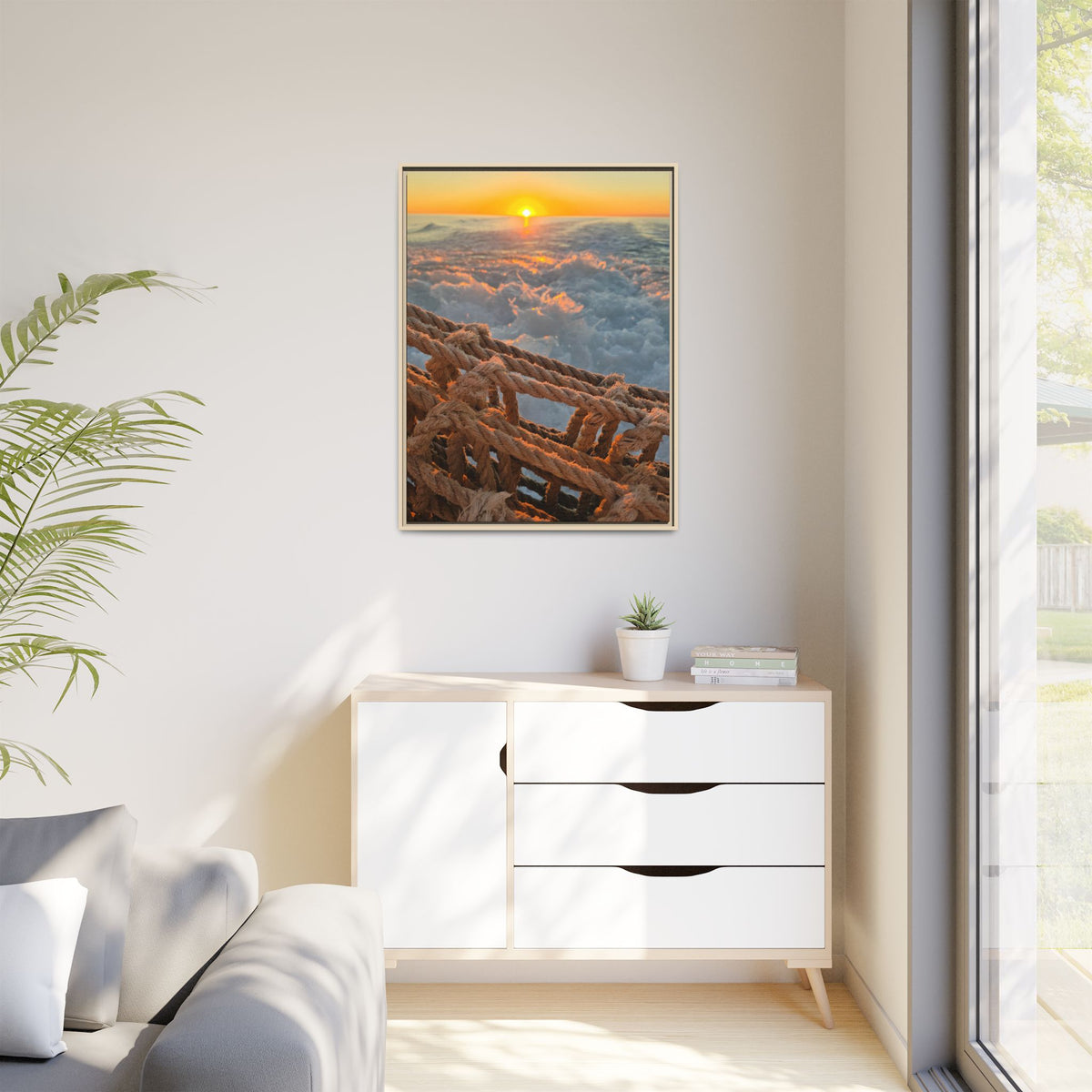 Sunset Above the Waves Canvas
