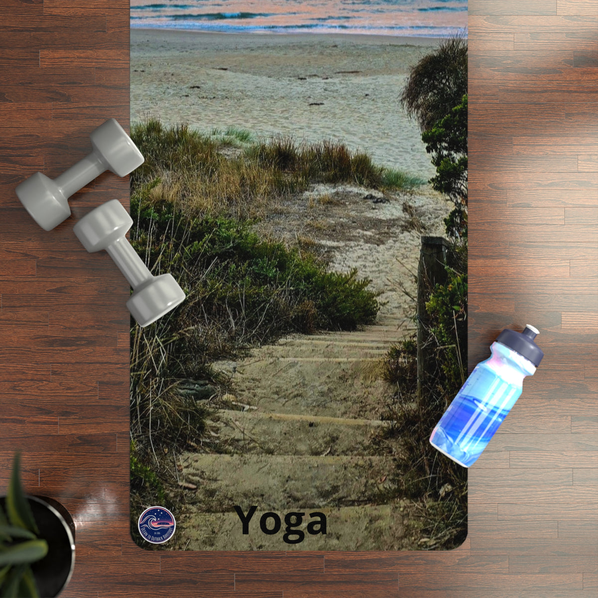 Beach Sunrise Rubber Yoga Mat