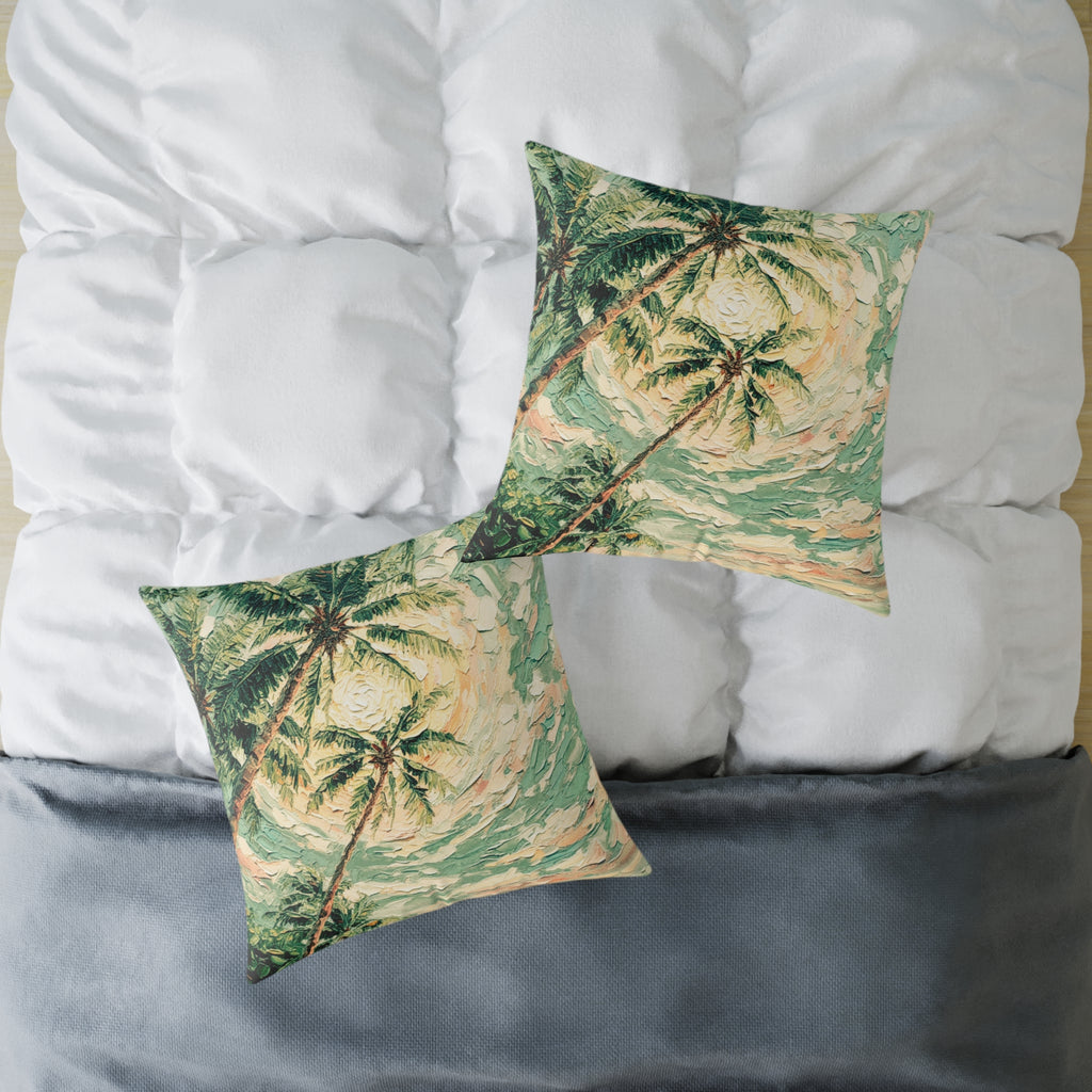 Coastal Palm Beach Throw Cushion