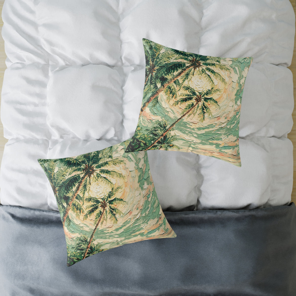 Coastal Palm Beach Throw Cushion